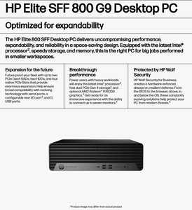 HP Elite Mini800G9デスクトップPC i5-13500T 4.6 GHz 16 GB 512 GB SSDミニコンピューターPCデスクトップ価格卸売 - Product Image 6