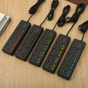 新时代批发家庭办公室多功能电源插座，带10A铜插头2个USB a输出端口3m电缆长度