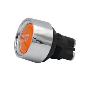 LEDライトカースタートエンジンボタンイグニッションスイッチを押す12V24Vレッドボタンセルフリセットワンキースタートスイッチモータースポーツ (オン) オフ - Product Image 4