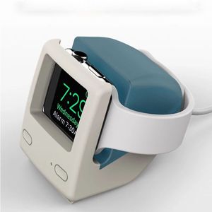 Silicone Retro Charging Stand for <strong>Apple</strong> Watch 6 5 4 3 Se Universal Classic Computer Charging Base for Iwatch 38mm 40mm 42mm 44mm - Product Image 2