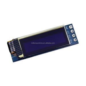 0,91 Zoll 128x32 IIC I2C Weiß/Blau OLED LCD-Display DIY-Modul SSD1306 Treiber IC DC 3,3 V 5V für Arduino