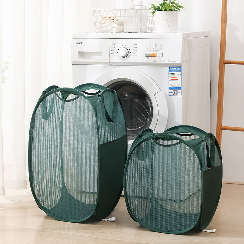 Green 2-piece set with round opening (large and small)