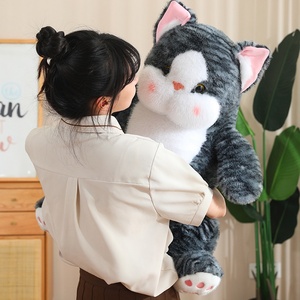 ตุ๊กตาแมวนุ่มนิ่มเพื่อการรักษาของตกแต่งบ้านน่ารักน้ำผึ้งไบโอนิคแมวบูบู