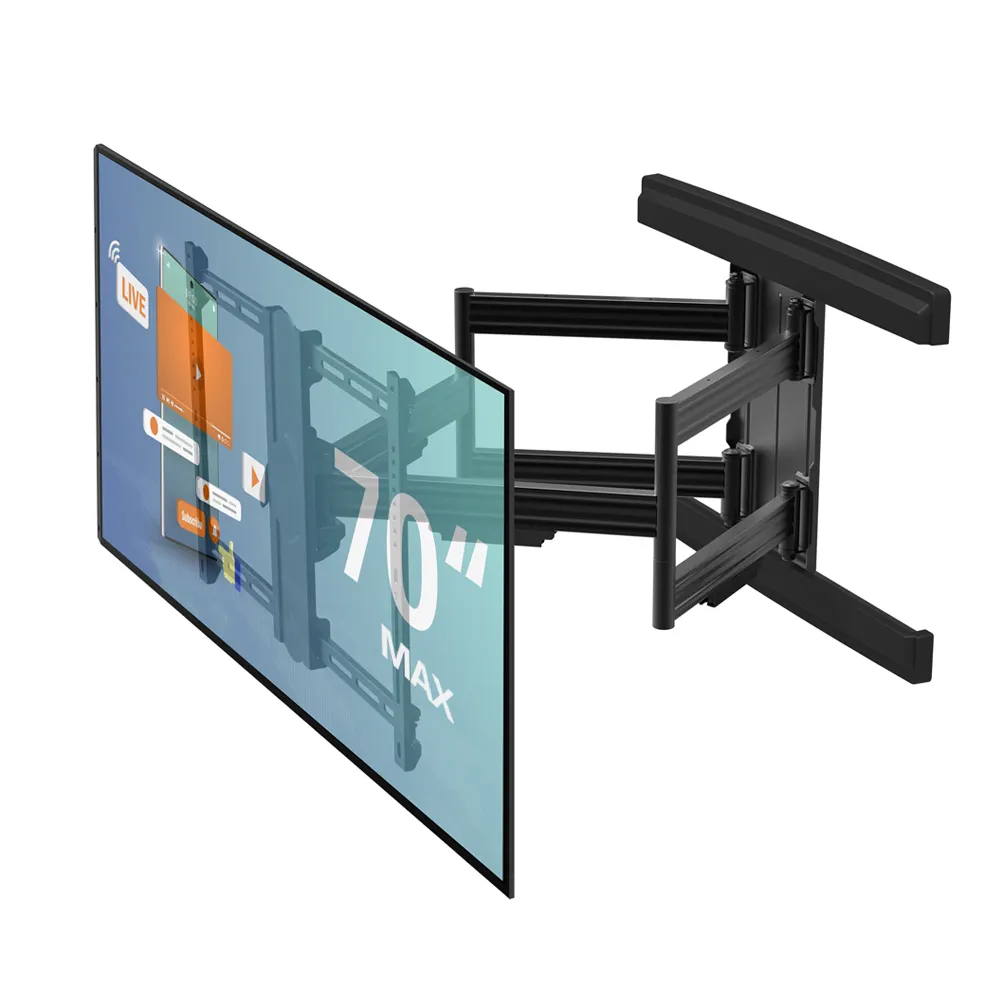 Supporto Tv a schermo piatto Charmount Max VESA 600*400mm staffa Tv supporto da parete per Tv articolato Full Motion