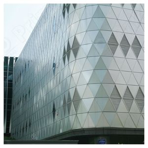 High Performance Aluminum Curtain Wall Cladding <strong>Systems</strong> A2 Fire <strong>Rated</strong> Energy Saving Weatherproof for Modern <strong>Buildings</strong> - Product Image 3