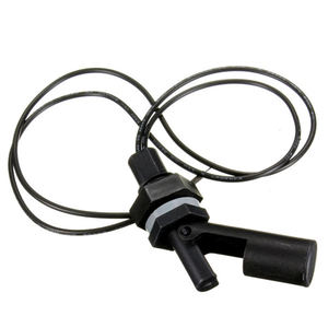 Strumento di sensore orizzontale del livello dell'acqua del liquido nero in plastica con interruttore a galleggiante per piscina boccia per pesci utile - Product Image 1