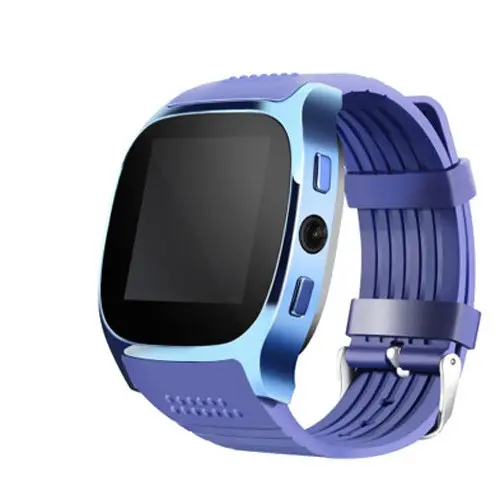 T8 스마트 휴대 전화 시계 1.54 "터치 스크린 MTK6261 블루 치아 sim 카드 2G GSM Smartwatch 여성 남성