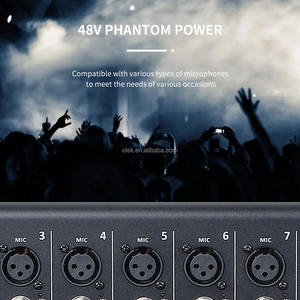 CLAVAX-Mezclador de audio digital de 12 canales, consola mezcladora de música con 8 XLR TRS, 1 estéreo, 2 entradas USB, BT 48V, 4 AUX 2, monitor, 12 canales, 1 - Product Image 6