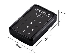 Sistemas de control de acceso de seguridad independientes personalizables de 125Khz/13,56 MHz con teclado táctil con una opción de logotipo - Product Image 5