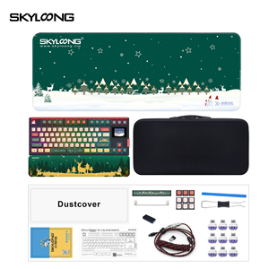 Tastiera senza fili Buon Natale con Skyloong GK87 Pro Pudding tasti schermo da 1.7 pollici per sistema Mac/Win - Product Image 6