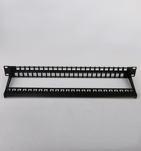 Red Ethernet 1U 48 puertos UTP FTP Panel de conexión en blanco Conector RJ45 Montado en Rack 19 pulgadas Cat5e Cat6 Cat6A Panel de conexión de cableado - Product Image 5