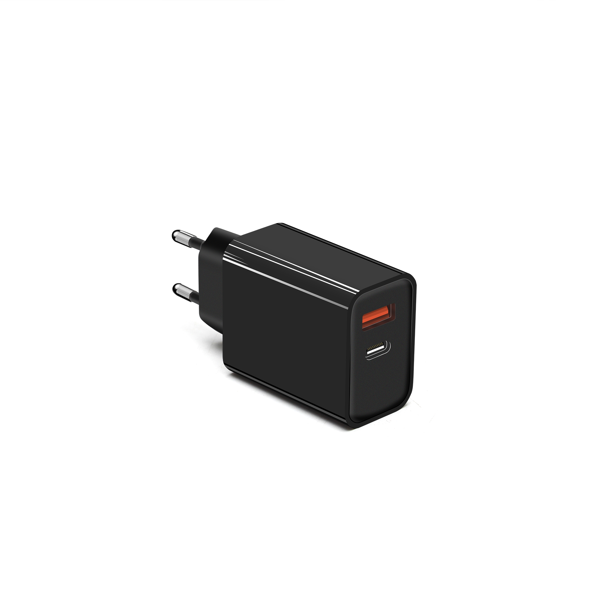 Black(20W USB-A+C)