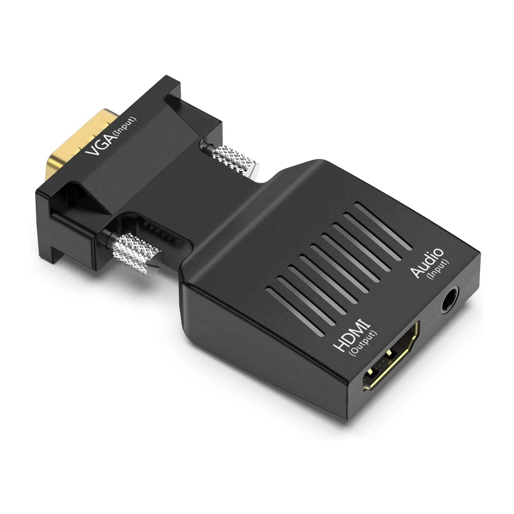 Konverter VGA ke HDMI OEM VGA jantan ke HDM kabel I betina dengan Dongle Audio daya 60Hz kompatibel dengan Notebook stik Laptop TV