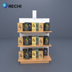 Оригинальный дизайн RECHI, розничная продажа деревянных стеллажей с металлическими крючками для встроенной упаковки аксессуаров для сотового телефона - Product Image 3