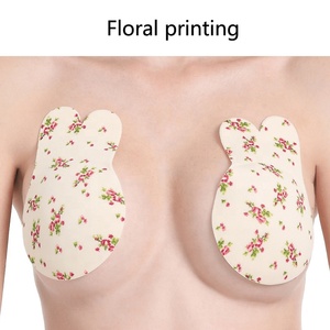 Kadın tavşan kulaklar Push up yapıştırıcı görünmez sütyen askısız Backless sütyen meme kaldırma bandı silikon bayanlar kaldırma meme Pasties