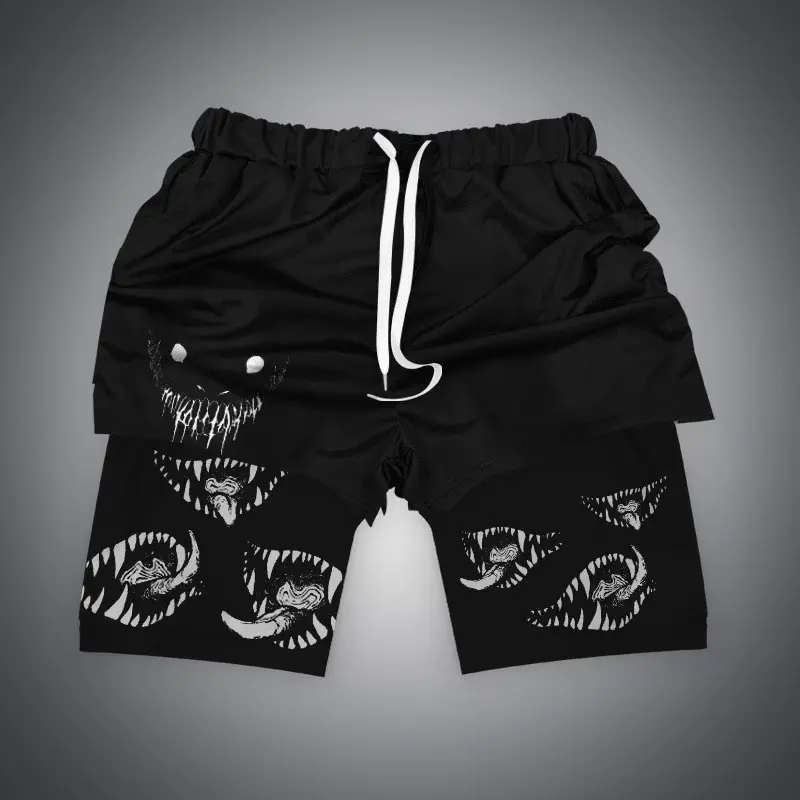 Fábrica Venda Direta Anime Moda Praia Verão Ginásio Shorts Homens Swim Shorts Para Homens