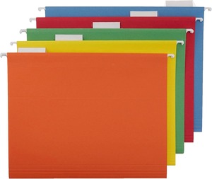 定制标志悬挂文件夹办公文件组织者悬挂文件夹板条箱收纳盒 - Product Image 1