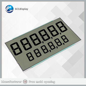 Hochwertiges kunden spezifisches statisches 7-Segment-LCD-Display SJXDGN036 Großhandel für Kraftstoffsp ender Dezimal punkt Statisches LCD-Bildschirm modul - Product Image 5