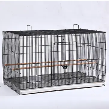 Gaiola de aves, gaiola portátil de aço inoxidável para aves e roedores de estimação