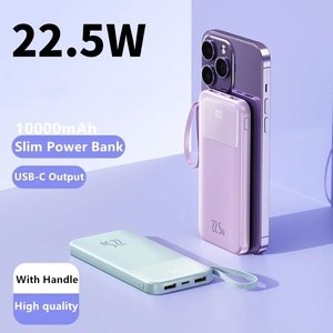 Fabrika taşınabilir ince Power Bank 20000mAh PD 20W USB C hızlı şarj pil şarj cihazı <span class=keywords><strong>LED</strong></span> ekran güç bankalar iPhone için 10000mAh