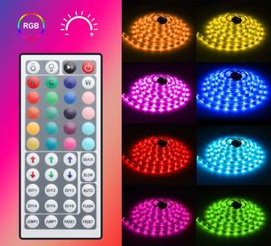 Hot Sale New Full Kit 5m 5050 RGB LED-Streifen Licht mit Netzteil und USB 24 44 Key IR Remote LED Strip Kit - Product Image 5