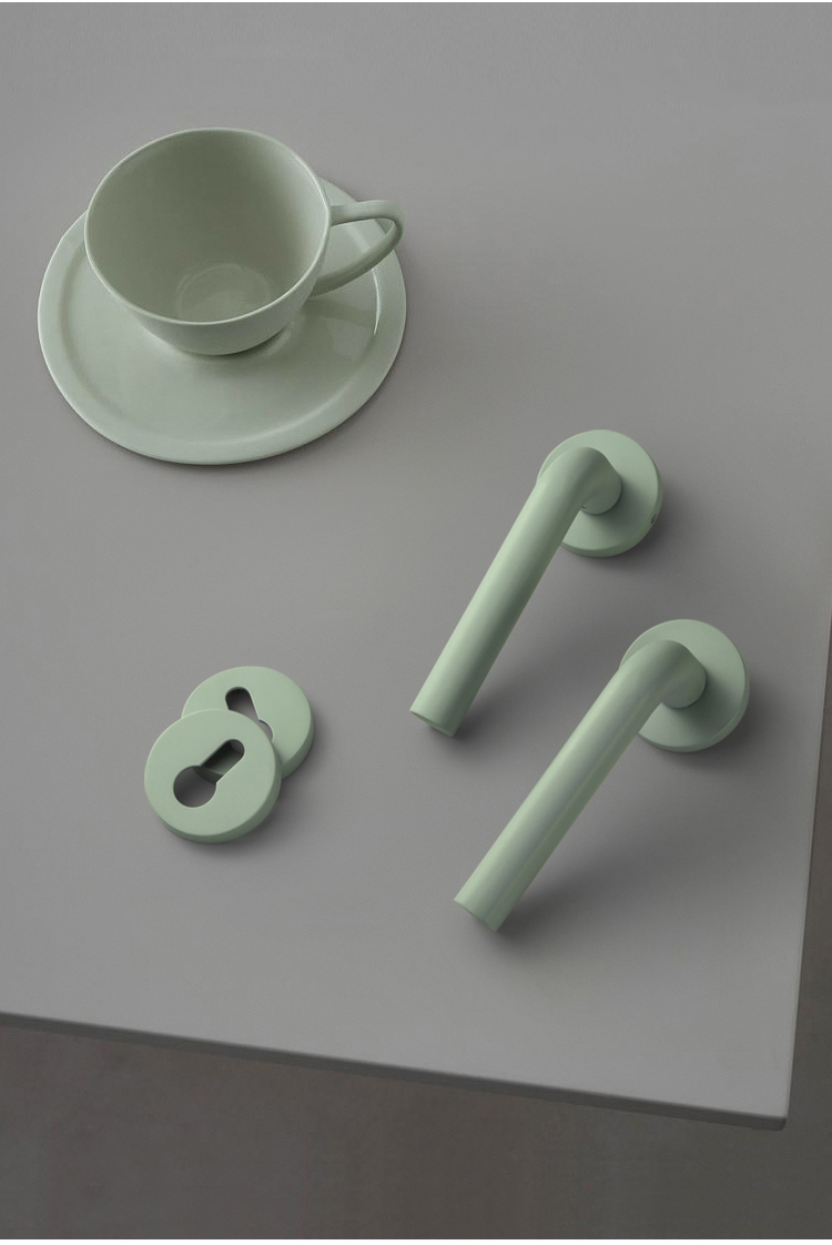 EADER Door handle Morandi pink design door handle fashion minimalist art door handle set