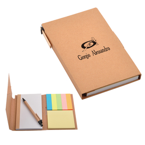 Multi Function Recycled A6 <strong>Notebook</strong>_note Book with <strong>Memo</strong> Holder Withi Ball Pen NE049 - Product Image 1