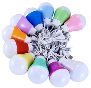 5W 5V LED USB ampul 1.2m tel Mini PVC Mini DC E27 tabanı uzaktan kumanda anahtarı ile konut kullanımı için renkli kabuk - Product Image 2