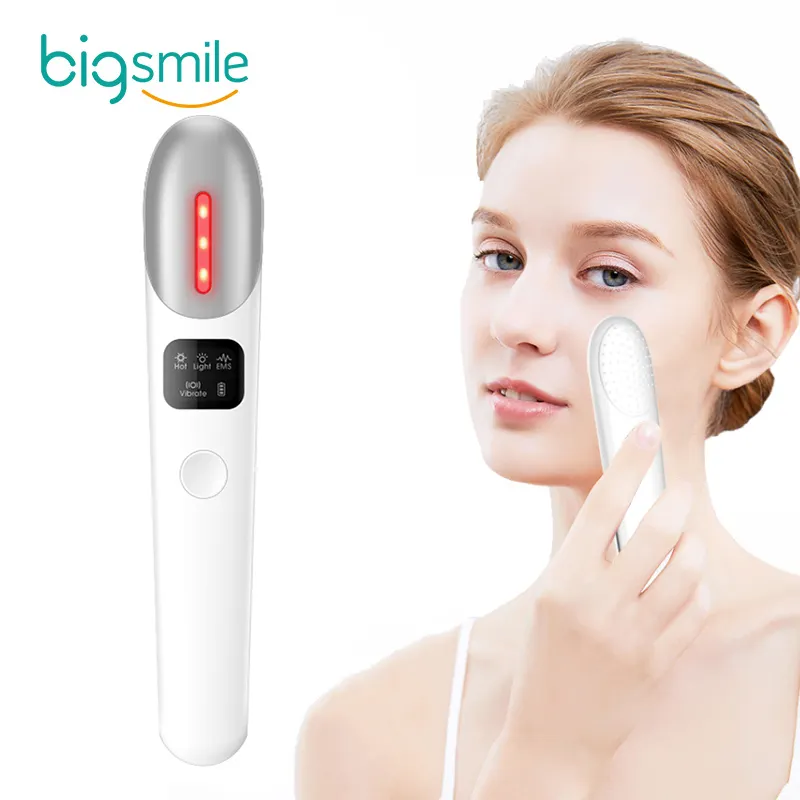 2021 Bigsmile Nieuwste 42 Graden Verwarmd, Oogzak Verwijderen, elimineren Donkere Kringen Jade Eye Massager Pen Ems Eyey Massager