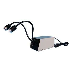 Microscopio de cuello de cisne doble HXD-II, punto de luz LED, fuente de luz fría - Product Image 3