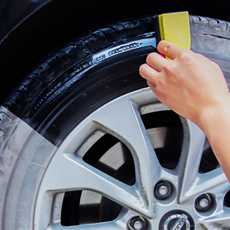 Lenteby-Recubrimiento de cera para neumáticos de coche, limpiador de ruedas, cera de pulido de coche, G-72 fluida