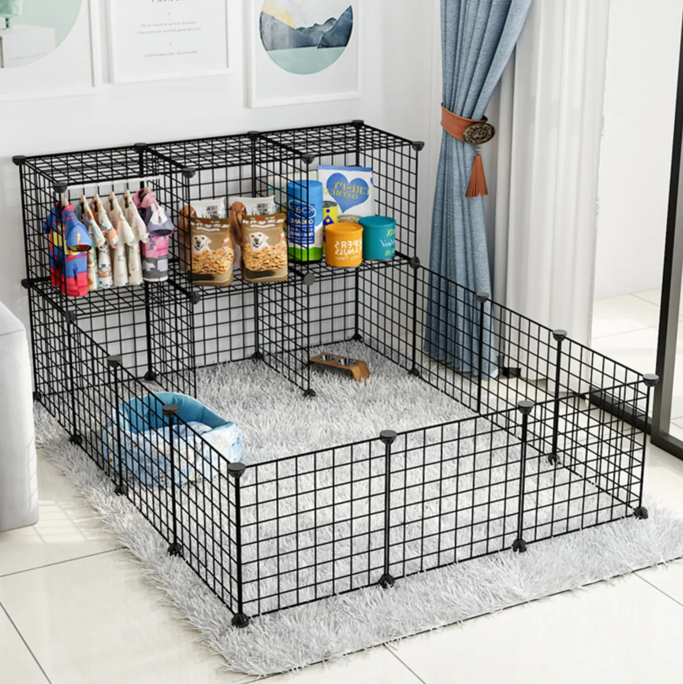 Multi Functie Diy Vormen Indoor Hond Huisdier Behuizing Play Pen Huisdieren