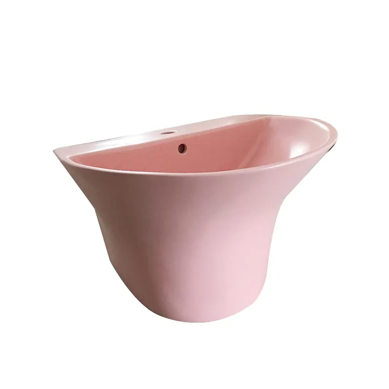 Prezzo del lavabo ad angolo sospeso in ceramica semicircolare di piccole dimensioni dal produttore MOPO lavabo