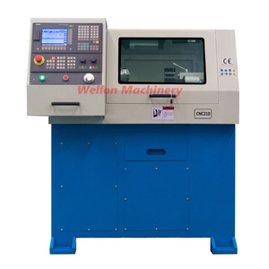 CNC制御ミニ旋盤CNC240金属加工用水平スピンドル付きポータブル精密旋盤 - Product Image 1
