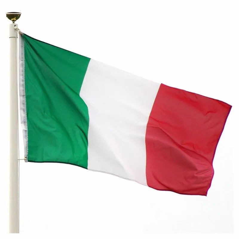 מדינות דגל איטליה בכל רחבי העולם אדום לבן ירוק דגל לאומי 90*150 באנרים מבד פוליאסטר 3*5 דגלים
