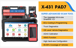 X431 PAD 7 VII PAD7 PAD VII Elite Online-Programmierung mit Smart link ECU-Programmierung OBD2-Scanner Auto diagnose tools