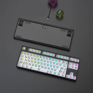 Kit mecánico de teclado DK87 Rgb modo único con cable tecla completa Kit de teclado personalizado de intercambio en caliente - Product Image 4