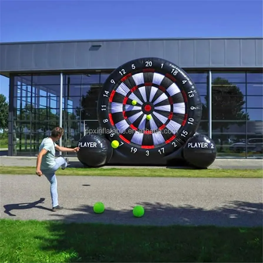 विशाल आउटडोर Inflatable फुटबॉल डार्ट्स Inflatable फुटबॉल डार्ट खेल खेल के लिए पार्टी inflatable मानव डार्ट बोर्ड