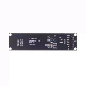 Parlaklık/gri tonlama kontrolü ile 2.08 inç OLED ekran modülü-256x64 piksel SH1122 sürücü SPI arayüzü (7-Pin)