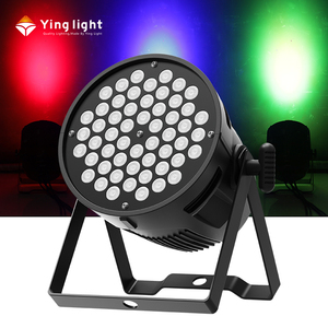 ไฟสปอตไลท์สำหรับ DMX512 54*3วัตต์ LED Par ไฟเลเซอร์ RGBW 4in1พร้อมการควบคุม DMX สำหรับการประชุมโรงแรม