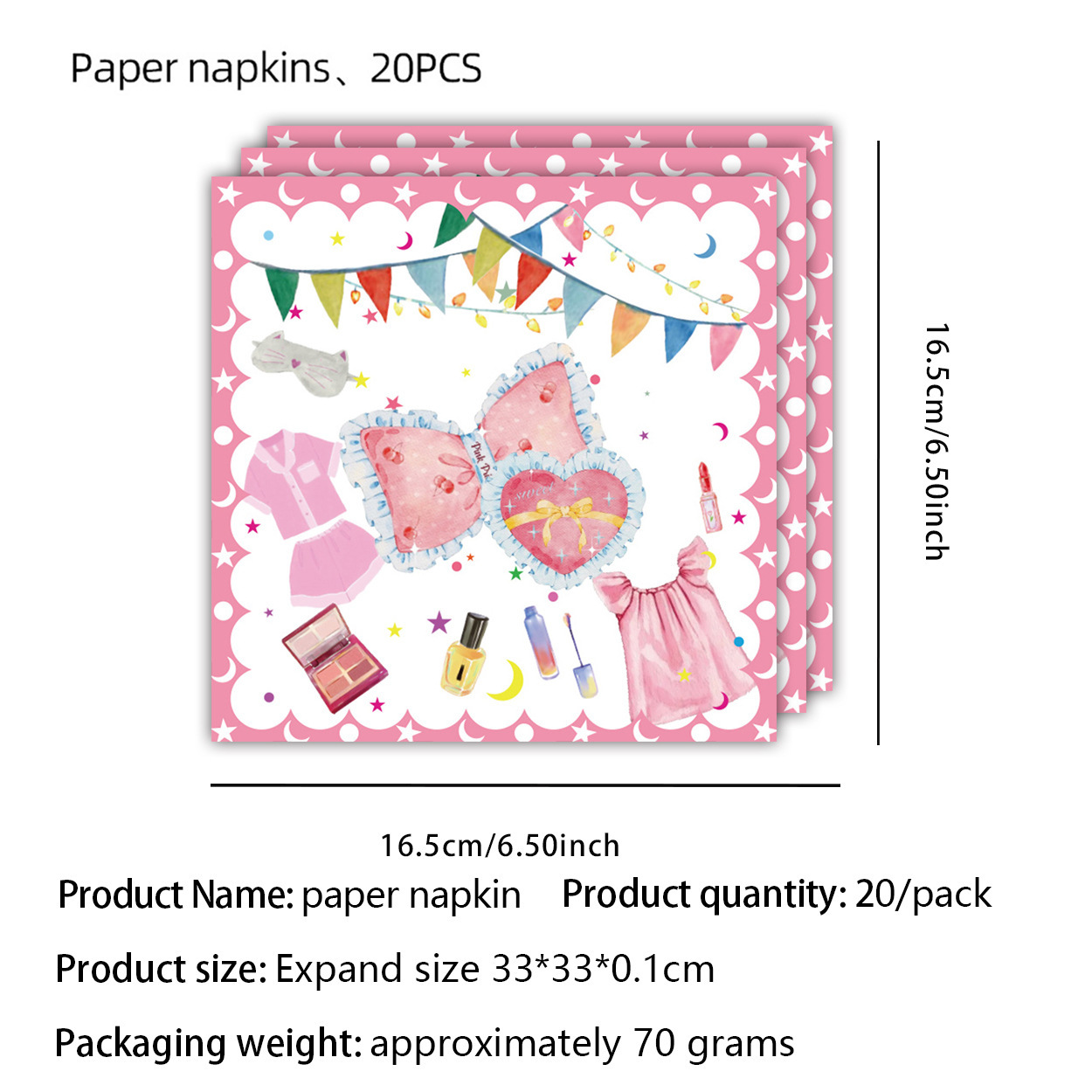 Serviettes en papier 20 unités