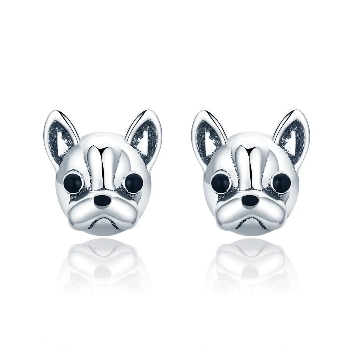 925 Sterling Silver Puppy Dog Brincos Brincos de Animais Bonitos para Mulheres