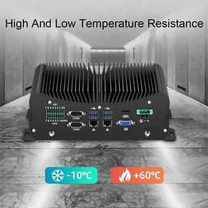 Intel Core i5 7287U 8G RAM 256G SSD 2 puertos de red Gigabit Ethernet RS232 COM GPIO win10 Mini ordenador PC sin ventilador Industrial - Product Image 5