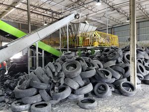 2025高品質ヘビーデューティータイヤシュレッダー耐久性のある性能でタイヤをパウダーに変換