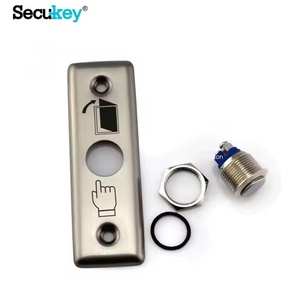 Pulsante Xbutton 1 uscita con circuito di precisione laccato in acciaio inox NO/COM per interruttori a pulsante per blocco porta - Product Image 4
