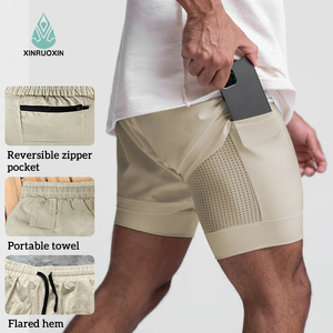 Người Đàn Ông Của Chạy Quần Short Tùy Chỉnh In 2-Trong-1 Zip Túi Train Thể Thao Thoáng Khí Thể Thao Marathon Chạy Quần Biểu Tượng Tùy Chỉnh - Product Image 1