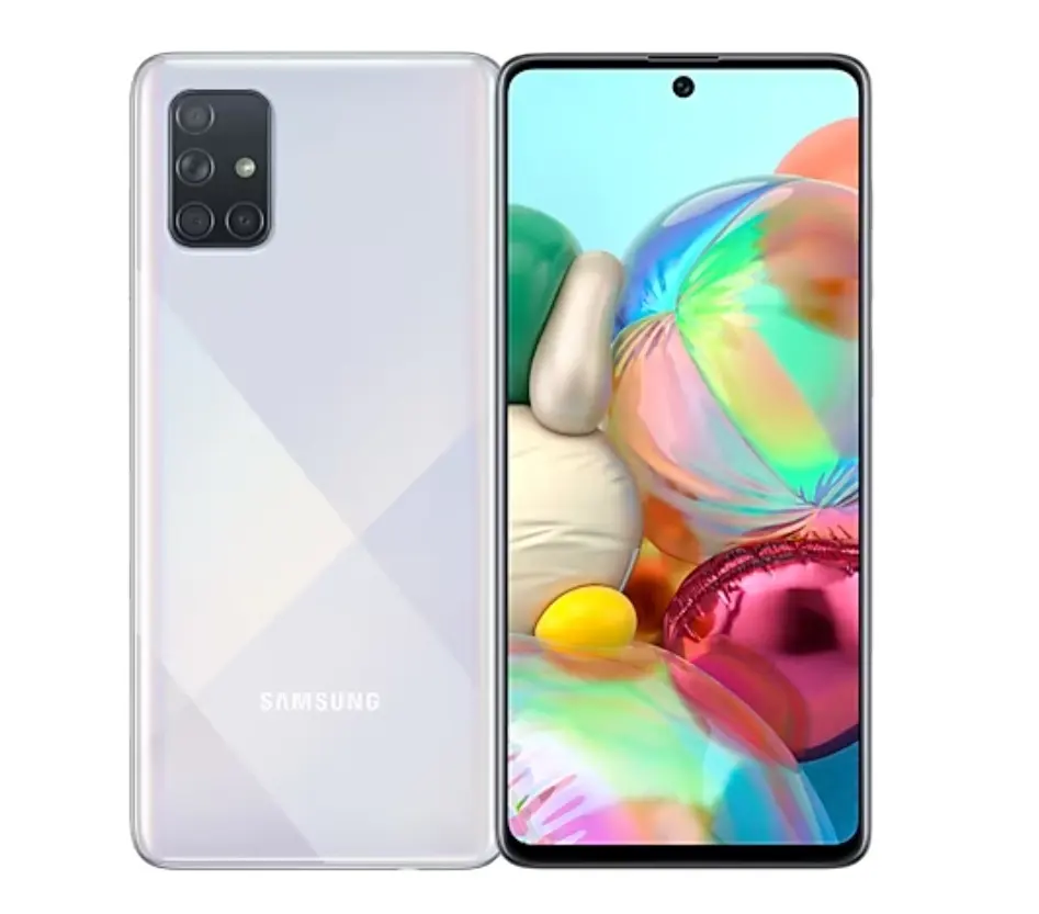 Para o celular Samsung Galaxy A71 6.7 polegadas Super AMOLED Plus Smartphone carregamento rápido Snapdragon 730 Octa Core Android