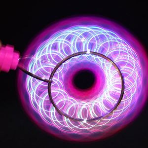 Bánh Xe Con Quay Hồi Chuyển Từ Tính Mới Đèn LED Xoay Thần Kỳ Đèn LED Nhiều Màu Sắc Cho Trẻ Em Con Quay Hồi Chuyển Từ Tính Bánh Xe Quay Tay - Product Image 3