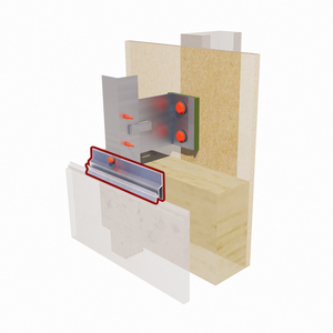 GAJ H-Shield ancoraggio nascosto facciata sistemi di fissaggio pareti per tenda accessori clip in alluminio - Product Image 4