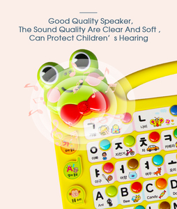 Neues Design Koreanische Alphabet-Lernmaschine Tragbare ABC-und 123-Druckknopf-Lernmaschine für Kinder Frühe Bildung